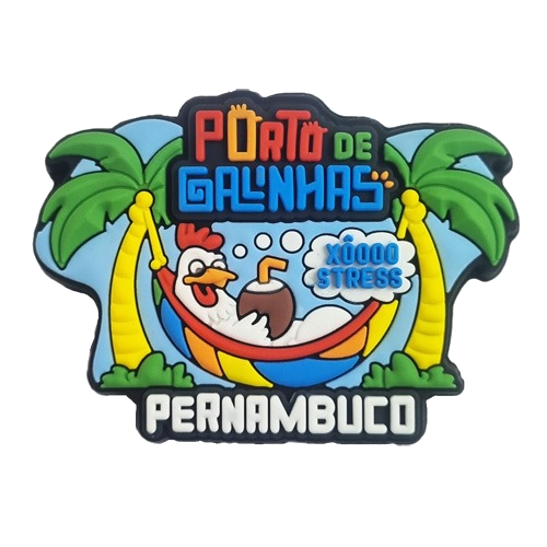 Ímã Porto de Galinhas Xô Stress
